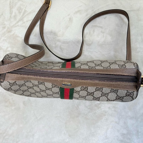 Vintage Gucci Monogrammed GG Supreme purse with red and green stripe - Picture 4 of 11